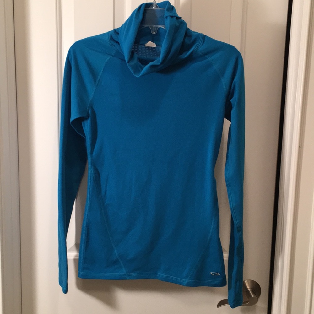 C9 Blue Long Sleeved Turtleneck Running Top